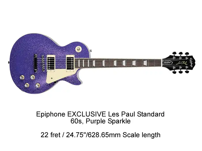 Image of Epiphone EXCLUSIVE Les Paul Standard 60s with Purple Sparkle Finish
